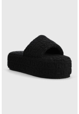 Karl Lagerfeld Чехли VERANDA в черно с платформа KL88003 - Pepit.bg