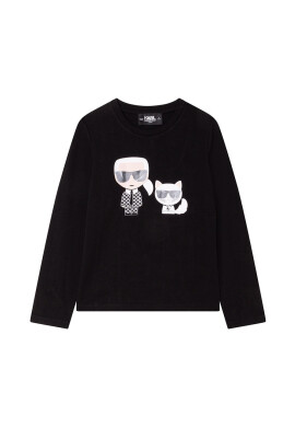 Karl Lagerfeld Детска блуза с дълги ръкави - Pepit.bg