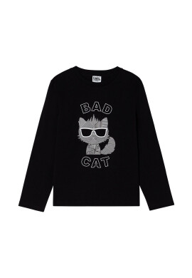 Karl Lagerfeld Детска блуза с дълги ръкави - Pepit.bg