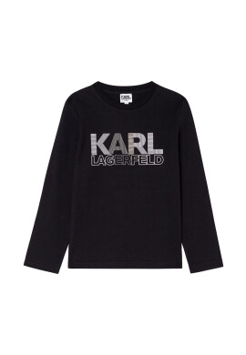 Karl Lagerfeld Детска блуза с дълги ръкави - Pepit.bg