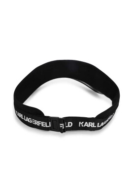 Karl Lagerfeld Детска шапка с козирка в черно с апликация - Pepit.bg