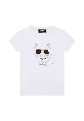 Karl Lagerfeld Детска тениска в розово - Pepit.bg