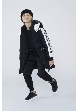 Karl Lagerfeld Детско яке в черно - Pepit.bg