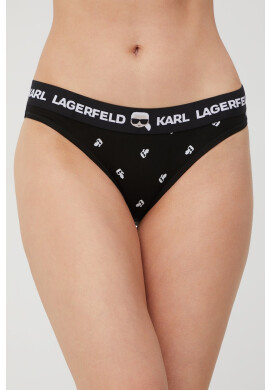 Karl Lagerfeld Долнище на бански в черно - Pepit.bg