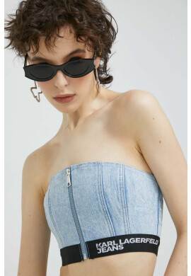 Karl Lagerfeld Jeans Корсет дамски в синьо - Pepit.bg
