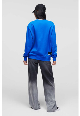 Karl Lagerfeld Jeans Суичър в синьо с принт - Pepit.bg