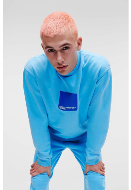 Karl Lagerfeld Jeans Суичър в синьо с принт - Pepit.bg
