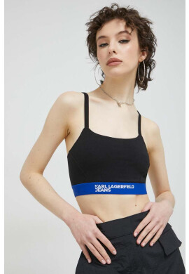 Karl Lagerfeld Jeans Сутиен дамски в черно - Pepit.bg
