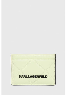Karl Lagerfeld Калъф за карти дамски в зелено - Pepit.bg
