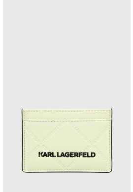 Karl Lagerfeld Калъф за карти дамски в зелено - Pepit.bg