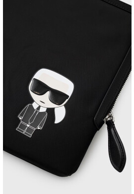 Karl Lagerfeld Калъф за лаптоп в черно - Pepit.bg
