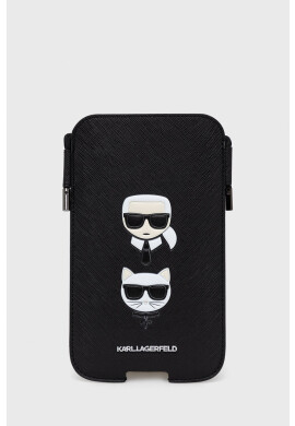 Karl Lagerfeld Калъф за телефон 61'' в черно - Pepit.bg