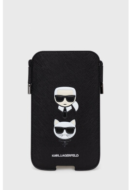 Karl Lagerfeld Калъф за телефон 67'' в черно - Pepit.bg