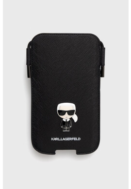 Karl Lagerfeld Калъф за телефон Pokrowiec Na Telefon 61'' в черно - Pepit.bg