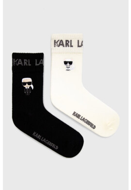 Karl Lagerfeld Кашмирени чорапи в черно - Pepit.bg