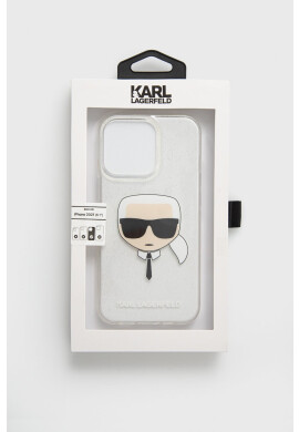 Karl Lagerfeld Кейс за телефон iPhone 13 Pro в сребристо - Pepit.bg