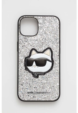 Karl Lagerfeld Кейс за телефон iPhone 14 61" в сребристо - Pepit.bg
