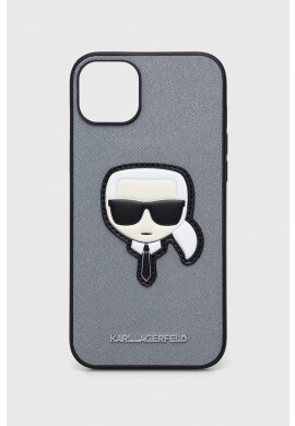 Karl Lagerfeld Кейс за телефон iPhone 14 Plus 67" в сребристо - Pepit.bg