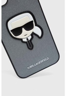 Karl Lagerfeld Кейс за телефон iPhone 14 Plus 67" в сребристо - Pepit.bg