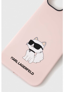 Karl Lagerfeld Кейс за телефон iPhone 14 Plus 67" в розово - Pepit.bg