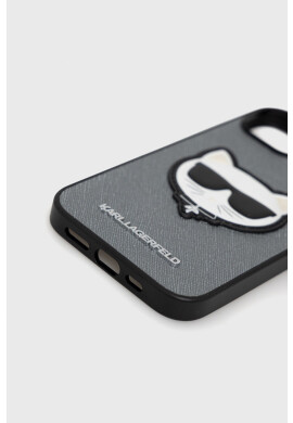 Karl Lagerfeld Кейс за телефон Iphone 14 61" в сребристо - Pepit.bg
