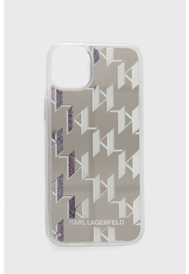 Karl Lagerfeld Кейс за телефон Iphone 14 Plus 67" в сребристо - Pepit.bg