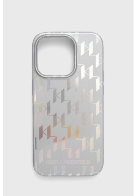 Karl Lagerfeld Кейс за телефон Iphone 14 Pro 61" в сребристо - Pepit.bg