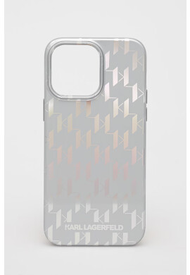 Karl Lagerfeld Кейс за телефон Iphone 14 Pro Max 67" в сребристо - Pepit.bg