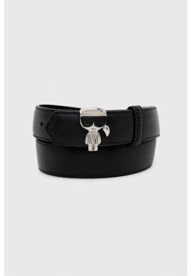 Karl Lagerfeld Колан дамски в черно - Pepit.bg