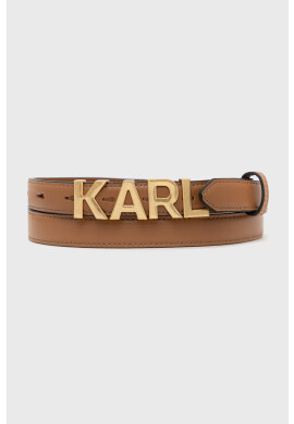 Karl Lagerfeld Кожен колан дамски в кафяво - Pepit.bg