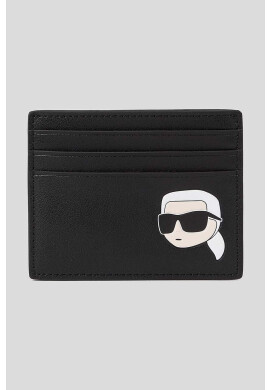 Karl Lagerfeld Кожен портфейл в черно - Pepit.bg