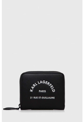 Karl Lagerfeld Кожен портфейл в черно - Pepit.bg