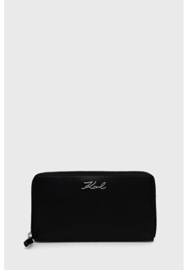 Karl Lagerfeld Кожен портфейл дамски в жълто - Pepit.bg