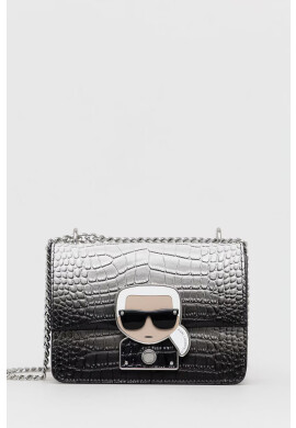 Karl Lagerfeld Кожена чанта в черно - Pepit.bg