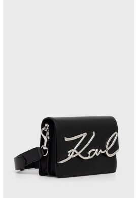 Karl Lagerfeld Кожена чанта в черно - Pepit.bg