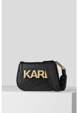 Karl Lagerfeld Кожена чанта в черно - Pepit.bg