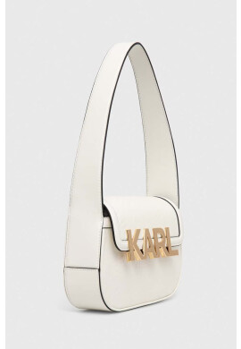 Karl Lagerfeld Кожена чанта в бяло - Pepit.bg
