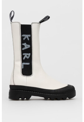 Karl Lagerfeld Кожени боти челси - Pepit.bg