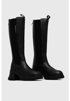 Karl Lagerfeld Кожени ботуши BRIDGER Bridger в черно с висок ток KL42290 - Pepit.bg