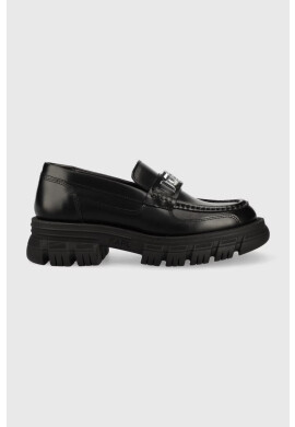 Karl Lagerfeld Кожени мокасини KL43820 PRECINCT в черно с платформа - Pepit.bg