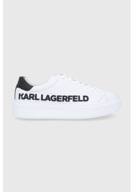 Karl Lagerfeld Кожени обувки в бяло - Pepit.bg