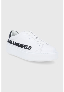 Karl Lagerfeld Кожени обувки в бяло - Pepit.bg