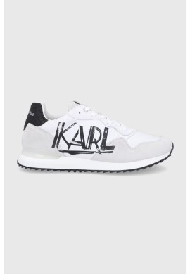 Karl Lagerfeld Кожени обувки в бяло - Pepit.bg