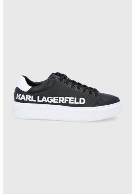 Karl Lagerfeld Кожени обувки Maxi Kup в черно - Pepit.bg