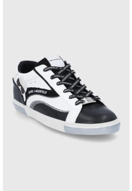 Karl Lagerfeld Кожени обувки Skool в бяло KL60112 - Pepit.bg