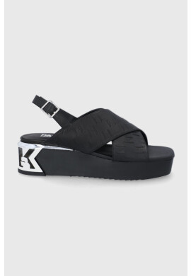 Karl Lagerfeld Кожени сандали K-blok Wedge - Pepit.bg