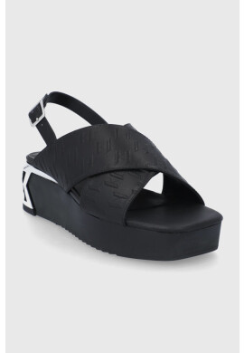 Karl Lagerfeld Кожени сандали K-blok Wedge - Pepit.bg