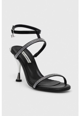 Karl Lagerfeld Кожени сандали PANACHE HI в черно KL30829 - Pepit.bg