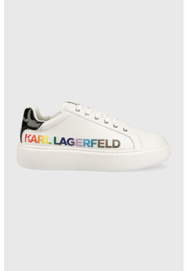 Karl Lagerfeld Маратонки Maxi Kup в бяло KL62226 - Pepit.bg
