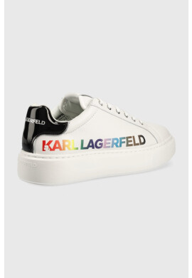 Karl Lagerfeld Маратонки Maxi Kup в бяло KL62226 - Pepit.bg
